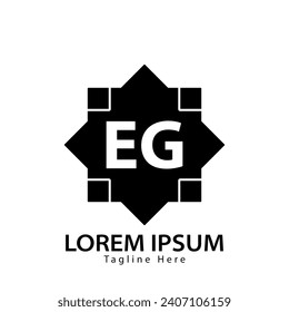 letter EG logo. EG logo design vector illustration for creative company, business, industry