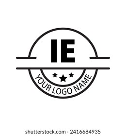 letter IE logo. IE logo design vector illustration for creative company, business, industry
