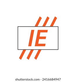 letter IE logo. IE logo design vector illustration for creative company, business, industry