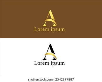 Letter  A logo design vector illustration