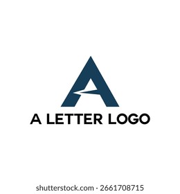 Um design de logotipo de letra, logotipo de vetor, design de ilustração