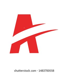 
Letter A logo design vector symbol icon template