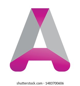 
Letter A logo design vector symbol icon template