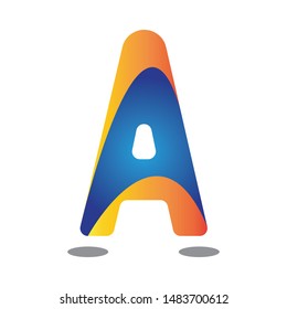 
Letter A logo design vector symbol icon template