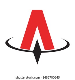 
Letter A logo design vector symbol icon template