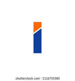 I letter logo design vector template
