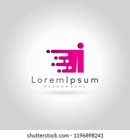 Letter I Logo Design Vector Template