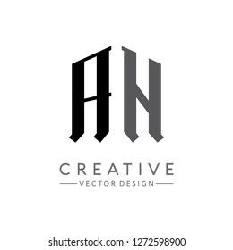Letter AN Logo Design Vector Template