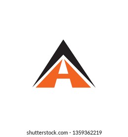 A letter logo design vector template