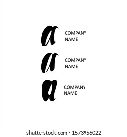 A Letter Logo Design Vector. Template letter premium logo.