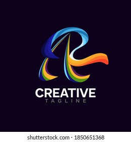 A letter logo design vector template
