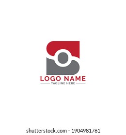 SO letter logo design vector template 