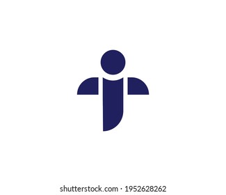 letter it logo design vector template