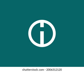 I letter logo design vector template