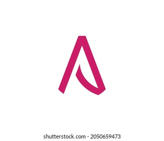 A letter logo design vector template