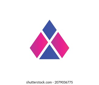 A letter logo design vector template