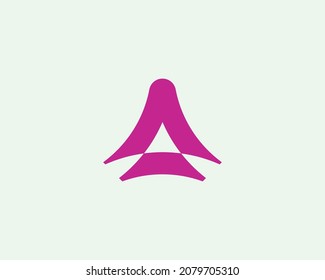 A Letter logo design vector template
