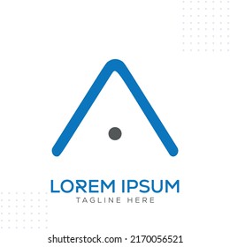 A letter Logo Design Vector Template In Modern Creative Minimal Style