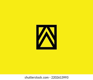 A letter logo design vector template