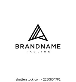 Plantilla de vector de diseño de logotipo de carta A