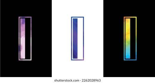 Letter I logo design vector template. Creative modern luxurious logotype for corporate business identity