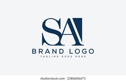 letter AS logo design vector template design for brand.