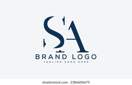letter AS logo design vector template design for brand.
