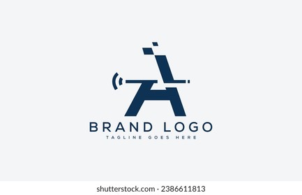 Buchstabe Ein Logo Design Vektorgrafik-Design für die Marke.