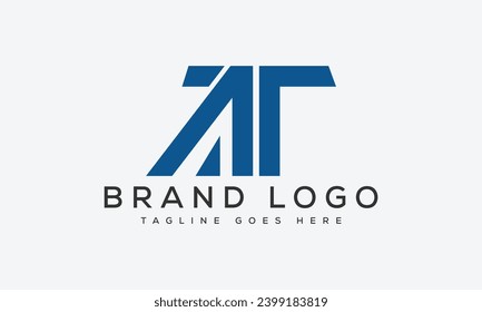 letter AT logo design vector template design for brand.