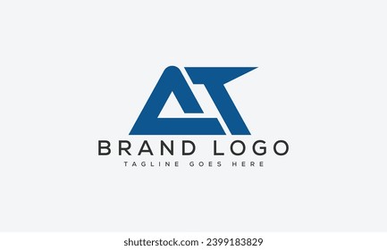 Buchstabe AT Logo Design Vektordesign Design für Marke.