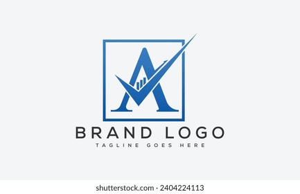 letter A logo design vector template design for brand.