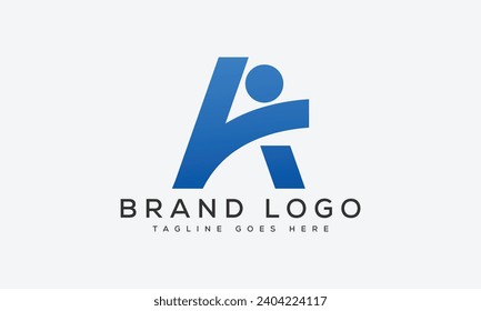 letter A logo design vector template design for brand.