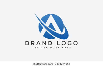 letter A logo design vector template design for brand.