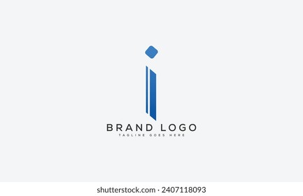 letter I logo design vector template design for brand.