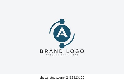 letra A diseño de diseño vectorial de diseño para marca.