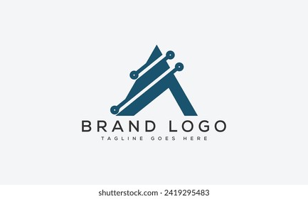 letter A logo design vector template design for brand.
