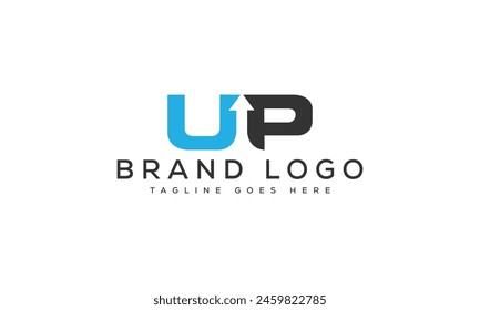 letter UP logo design vector template design for brand