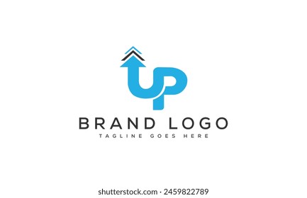 letter UP logo design vector template design for brand