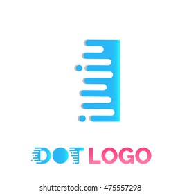  Letter I Logo design vector template. ABC typeface