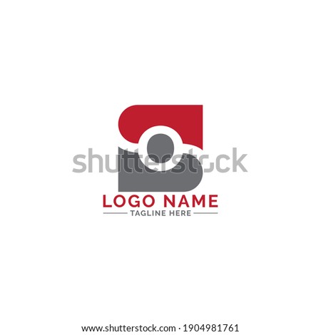 SO letter logo design vector template 