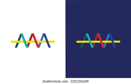 A Plantillas vectoriales de diseño de logotipo de letras A 