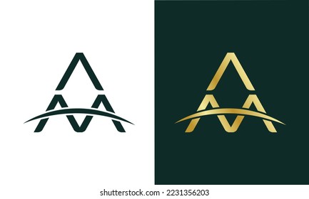 A Plantillas vectoriales de diseño de logotipo de letras A 