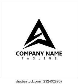A Letter Logo Design Vector and white background illustration