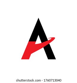 A letter logo design vector.A letter Unique design over here.