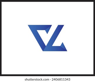 Diseño de logotipo de carta, plantilla de diseño de logotipo de carta VL