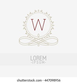 Letter Logo Design W