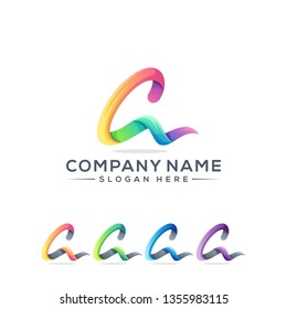 letter A logo design for your company