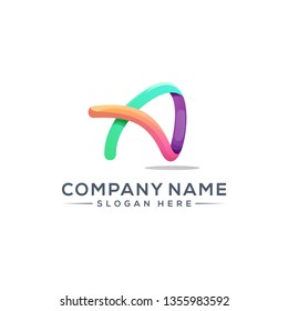 letter A logo design for your company