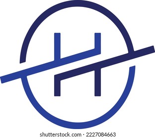 Buchstabenlogo als Hintergrund oder Emblem