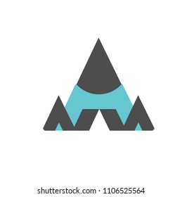 Letter A Logo Designs. Abstract, background.